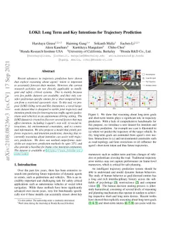LOKI: Long Term and Key Intentions for Trajectory Prediction