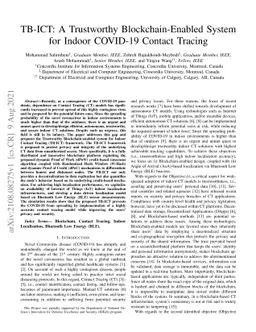 TB-ICT: A Trustworthy Blockchain-Enabled System for Indoor COVID-19
  Contact Tracing
