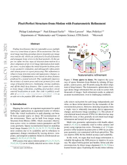 Pixel-Perfect Structure-from-Motion with Featuremetric Refinement