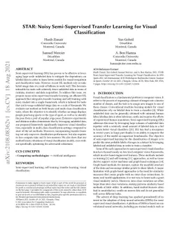 STAR: Noisy Semi-Supervised Transfer Learning for Visual Classification