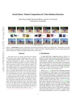 Social Fabric: Tubelet Compositions for Video Relation Detection