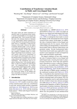 Contributions of Transformer Attention Heads in Multi- and Cross-lingual
  Tasks