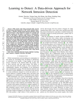 Learning to Detect: A Data-driven Approach for Network Intrusion
  Detection