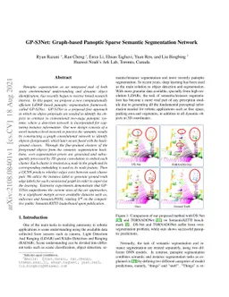 GP-S3Net: Graph-based Panoptic Sparse Semantic Segmentation Network