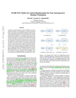 MvSR-NAT: Multi-view Subset Regularization for Non-Autoregressive
  Machine Translation