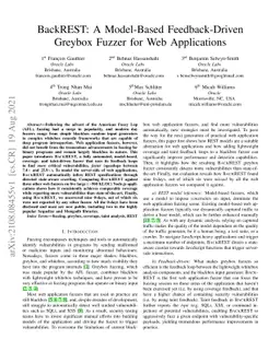 BackREST: A Model-Based Feedback-Driven Greybox Fuzzer for Web
  Applications