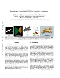 Image2Lego: Customized LEGO Set Generation from Images