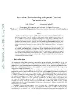 Byzantine Cluster-Sending in Expected Constant Communication