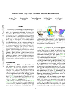 VolumeFusion: Deep Depth Fusion for 3D Scene Reconstruction