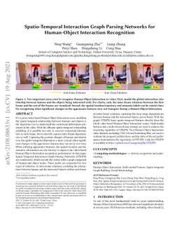Spatio-Temporal Interaction Graph Parsing Networks for Human-Object
  Interaction Recognition