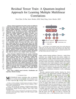 Residual Tensor Train: A Quantum-inspired Approach for Learning Multiple
  Multilinear Correlations