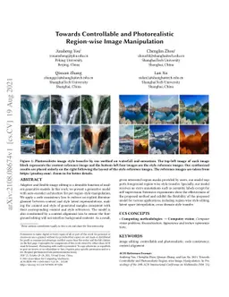 Towards Controllable and Photorealistic Region-wise Image Manipulation