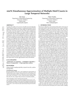 odeN: Simultaneous Approximation of Multiple Motif Counts in Large
  Temporal Networks