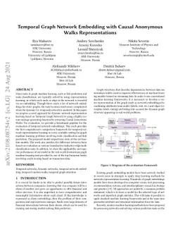 Temporal Graph Network Embedding with Causal Anonymous Walks
  Representations