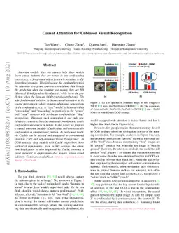 Causal Attention for Unbiased Visual Recognition