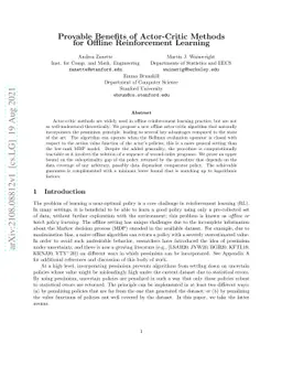 Provable Benefits of Actor-Critic Methods for Offline Reinforcement
  Learning