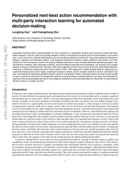 Personalized next-best action recommendation with multi-party
  interaction learning for automated decision-making