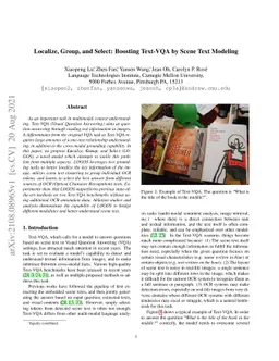Localize, Group, and Select: Boosting Text-VQA by Scene Text Modeling