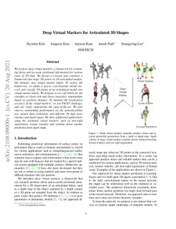 Deep Virtual Markers for Articulated 3D Shapes