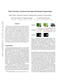 Pixel Contrastive-Consistent Semi-Supervised Semantic Segmentation