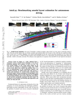 AutoLay: Benchmarking amodal layout estimation for autonomous driving