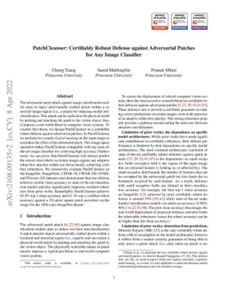 PatchCleanser: Certifiably Robust Defense against Adversarial Patches
  for Any Image Classifier