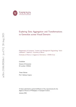 Exploring Data Aggregation and Transformations to Generalize across
  Visual Domains