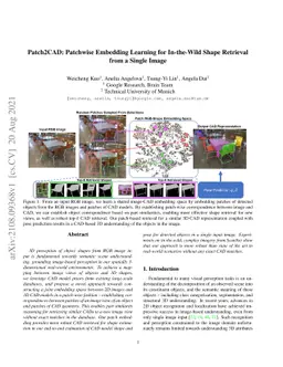 Patch2CAD: Patchwise Embedding Learning for In-the-Wild Shape Retrieval
  from a Single Image