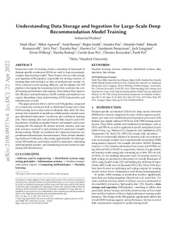 Understanding Data Storage and Ingestion for Large-Scale Deep
  Recommendation Model Training