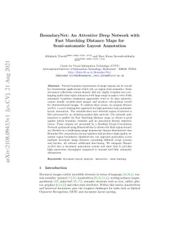 BoundaryNet: An Attentive Deep Network with Fast Marching Distance Maps
  for Semi-automatic Layout Annotation