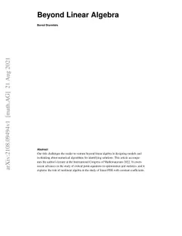 Beyond Linear Algebra