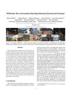 MOTSynth: How Can Synthetic Data Help Pedestrian Detection and Tracking?