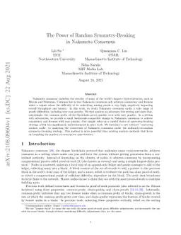 The Power of Random Symmetry-Breaking in Nakamoto Consensus