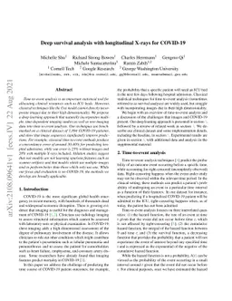 Deep survival analysis with longitudinal X-rays for COVID-19