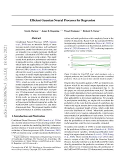 Efficient Gaussian Neural Processes for Regression