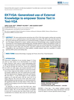 EKTVQA: Generalized use of External Knowledge to empower Scene Text in
  Text-VQA