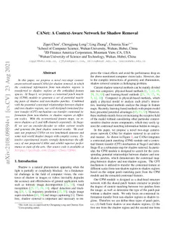 CANet: A Context-Aware Network for Shadow Removal
