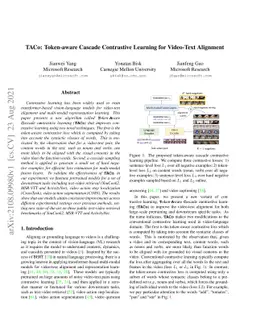 TACo: Token-aware Cascade Contrastive Learning for Video-Text Alignment