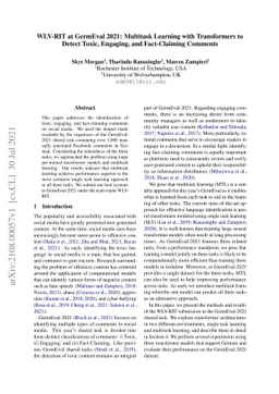 WLV-RIT at GermEval 2021: Multitask Learning with Transformers to Detect
  Toxic, Engaging, and Fact-Claiming Comments