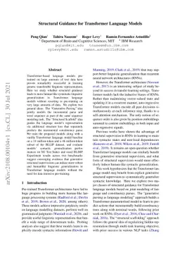 Structural Guidance for Transformer Language Models