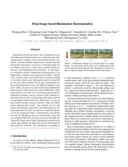 Deep Image-based Illumination Harmonization