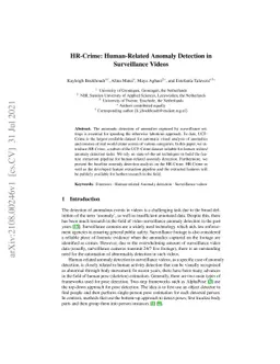 HR-Crime: Human-Related Anomaly Detection in Surveillance Videos