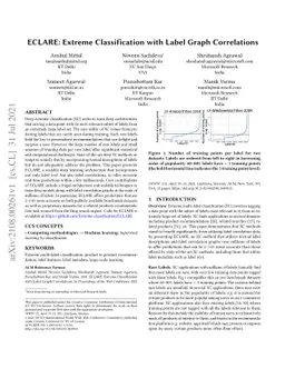 ECLARE: Extreme Classification with Label Graph Correlations