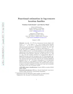 Functional estimation in log-concave location families