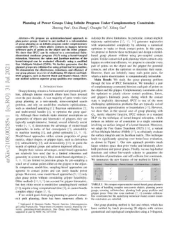 Planning of Power Grasps Using Infinite Program Under Complementary
  Constraints