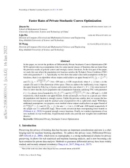 Faster Rates of Private Stochastic Convex Optimization