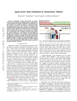 Agent-aware State Estimation in Autonomous Vehicles