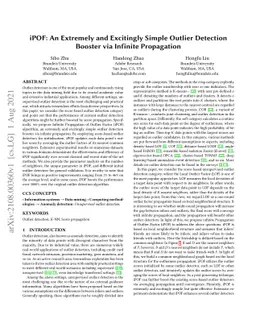 IPOF: An Extremely and Excitingly Simple Outlier Detection Booster via
  Infinite Propagation