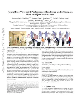 Neural Free-Viewpoint Performance Rendering under Complex Human-object
  Interactions