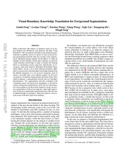 Visual Boundary Knowledge Translation for Foreground Segmentation